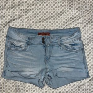 Light wash blue Jean shorts